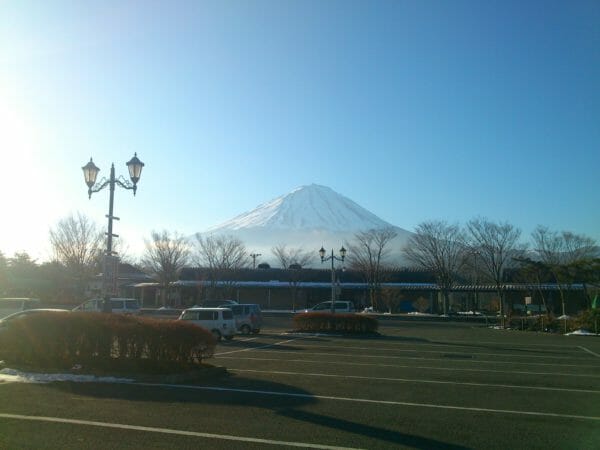 なるさわから見える富士山